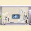 【瓷浮记】电视背景墙 瓷砖精雕现代简约花卉电视背景墙 批发生产