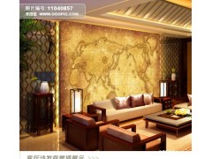 中原神画 瓷砖背景墙现代中式 客厅电视背景墙砖 客厅装修壁画