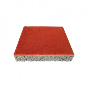 红色无机硬石路面透水砖PRK-WJ05