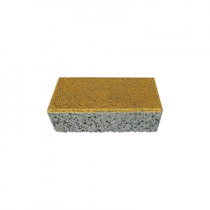 黄色无机硬石路面透水砖PRK-WJ02